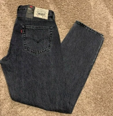 LEVI'S PREMIUM WELLTHREAD 502 TAPER JEANS FADED BLACK MEN'S SIZES NWT RT$128 - Image 1 of 4