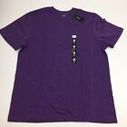 Alfani Men's Crew Neck T Shirt Short Sleeve Purple Small Medium Large XL XXL
