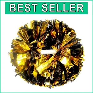 Lightweight 14-Inch Metallic Pom Poms - Perfect for Sports and Celebrations - Picture 1 of 7