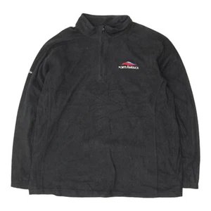Columbia Mens Black Half Zip Fleece Jacket | Vintage High End Workwear Designer - Picture 1 of 3