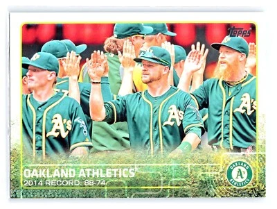 2015 Topps Oakland Athletics Baseball Card #33 - Image 1 of 2