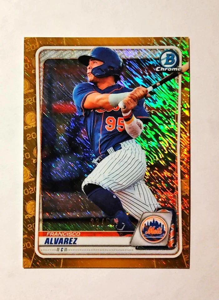 2020 Francisco Alvarez Bowman Chrome #BCP-198 GOLD Shimmer REFRACTOR 23/50 i6 - Image 1 of 1