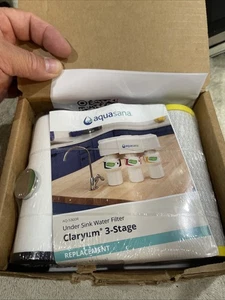 NEW Aquasana AQ-5300R 3-Stage Under Sink Water Filter Replacement Cartridges - Picture 1 of 5