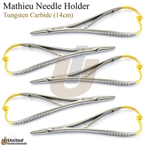 5pz TC Mathieu Pinza Porta Aghi Legatura Ortodontica Elastica Posizionamento Pinza - Foto 1 di 2