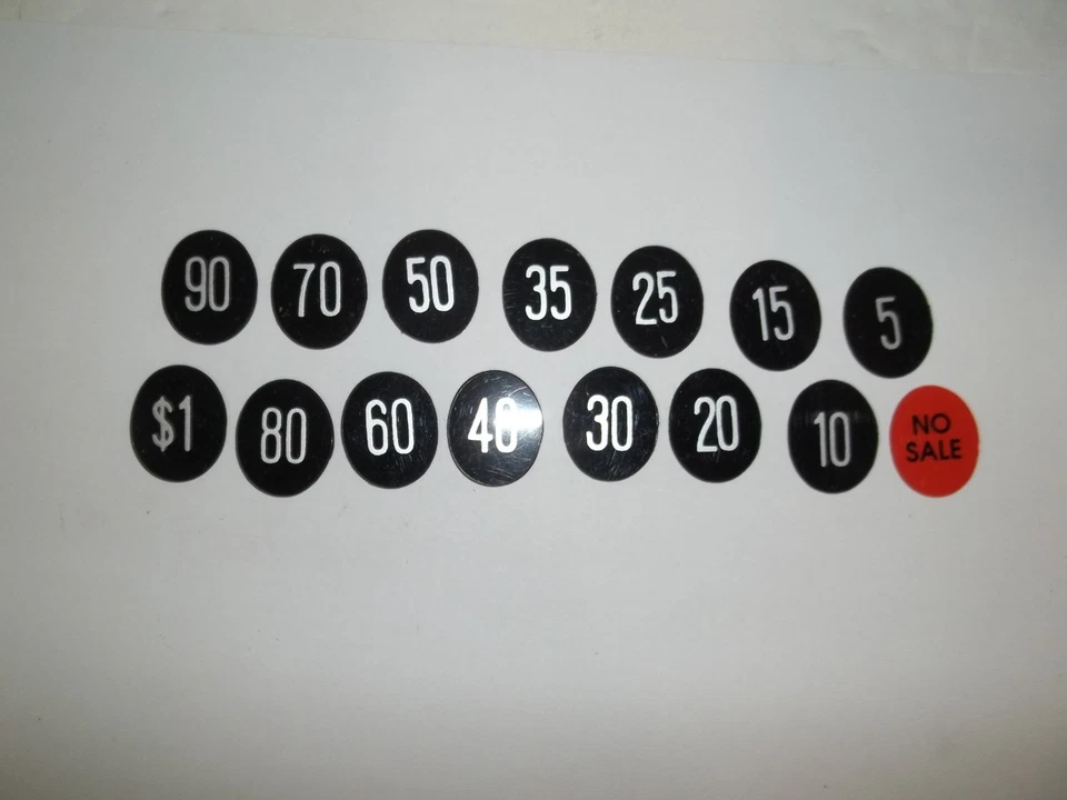 15 новых чеков ключей для антикварного национального кассового аппарата, 313 - Изображение 1 из 1