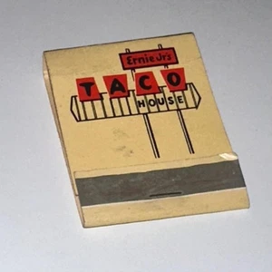 Ernie's Taco House Eagle Rock Pasadena CA Vintage Matchbook - Picture 1 of 3