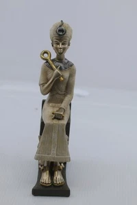 Ancient Egypt Figure Ramses II Pharaoh Statue Sitting on Throne King Ramesses - Picture 1 of 9