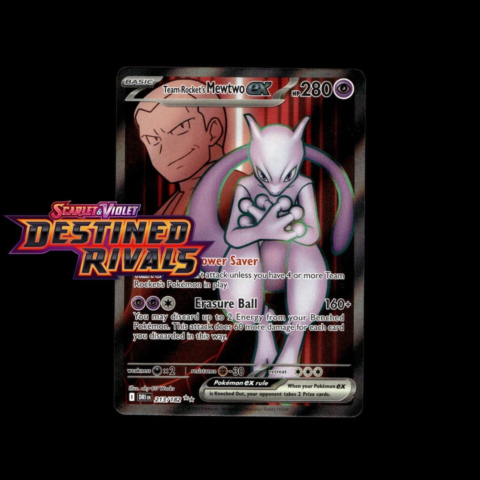 Pokemon Cards! Destined Rivals Holo/Reverse Holo EX Ultra Rare SIR Full Art Card - Image 1 of 1