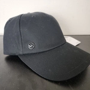 Michael Kors Hat cap Strap Back Adult One Size Black Logo Stretch Cotton Blend - Picture 1 of 5