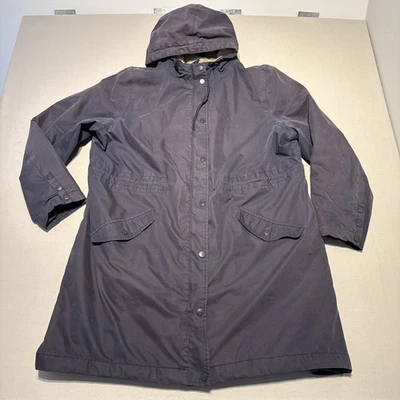Seasalt Plant Hunter 2 Coat Size 20 Navy Leaf Waterproof Parka Fleece Raincoat - image 1 of 4