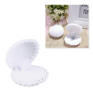 Shell Shape Engagement Ring Box For Earrings Necklace Bracelet Jewelry Display - Picture 1 of 8