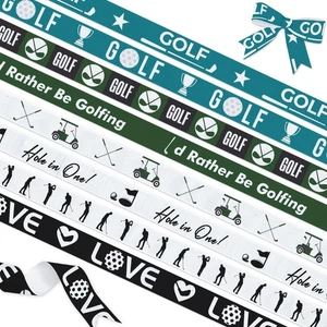 8 Rollen Golf Band Set, 24 Yards Gesamt, 3/8" Breite Ripsband, für Gol... - Bild 1 von 6