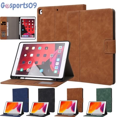 Funda de cuero con soporte abatible para iPad (A16) 11º 10º 9º 8º 7º Gen a prueba de golpes Foto 1 de 4