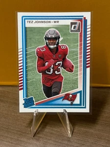 2025 Donruss Tez Johnson #313 Rated Rookie Buccaneers RC - Picture 1 of 2