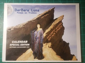 BARBARA LUNA SIGNIERTER KALENDER STAR TREK LT MARLENA MOREAU SELTEN WOW - Bild 1 von 3