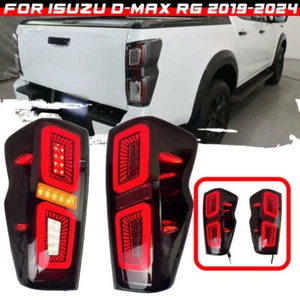 Smoked Pair LH+RH Tail Light Rear Lamp LED For Isuzu DMax D-Max RG Ute 2020~2024 - Picture 1 of 7