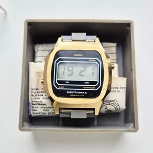 Reloj Soviético ELECTRÓNICA 5 Elektronika Electronica LCD Digital Vintage Cuarzo - Imagen 1 de 6