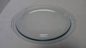 Vintage Pyrex Oval Glass Platter Blue Tint #812 Oven & Broiler Use - Picture 1 of 12