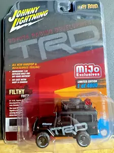 1:64 Johnny Lightning MIJO 1980 Toyota Land Cruiser FJ40 TRD OFF-ROAD Black - Picture 1 of 7