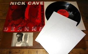 NICK CAVE BAD SEEDS DEANNA HAND SIGNED UK MUTE 12" W/ 2 POSTERS & POSTCARD UACC - Picture 1 of 12