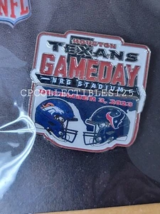 Denver Broncos VS Houston Texans Game day Pin 12/3/2023 NEW - Picture 1 of 1