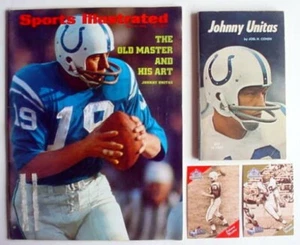 Johnny Unitas Sports Illustrated July 1972 1971 Book 2 1994 Etched in Stone card - Picture 1 of 15