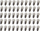 Gutreise Dc 50Pcs E10 2.5V 0.3A Warm White Bulb Light Bulbs Miniature Screw Base
