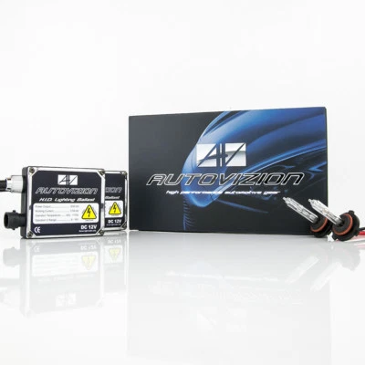 Autovizion SS Series 9005 HB3 10000K Brilliant Blue HID Xenon Kit High Beam 35W - Image 1 of 4