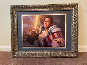 Stephen Colbert Framed Art Print by Todd Lockwood - Upper Deck/WoW/ RARE SIGNED - Picture 1 of 12