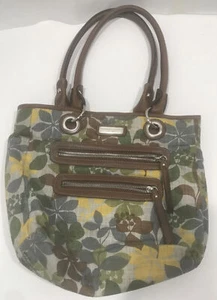 Rosetti Flower print Janet double handle Handbag purse sells for $59.00. - Picture 1 of 6