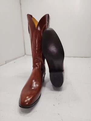 Nocona Womens 8521 Red Brown Tall Pull On Cowboy Western Boots Size 10.5 B - Image 1 of 4