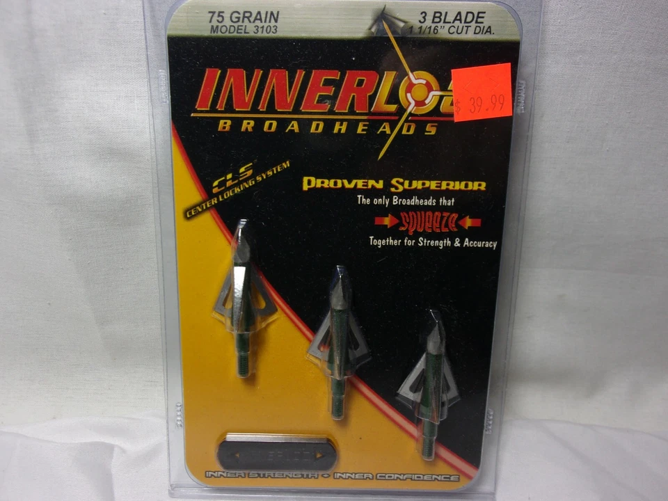 Innerloc broadheads fixed blade 75GR  Model 3103 - Image 1 of 3