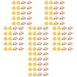 6 Pack Simulated Popcorn Accessories Child Food Charms for Jewelry Making - Picture 1 of 12