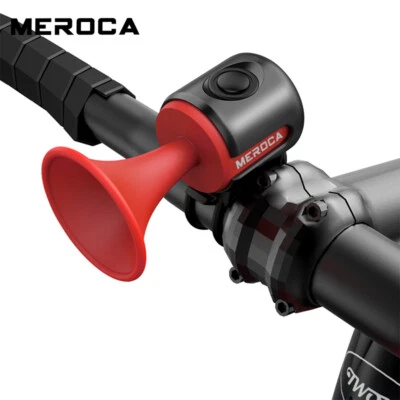 MEROCA Campana de Bicicleta 120db Bicicleta Electrónica Cuerno Fuerte Ciclismo Campana Eléctrica Anillo Foto 1 de 4