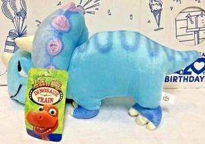 New Dinosaur Train Buddy Plush Stuffed Animal Blue 12” Jim Henson PBS Triceratop - Picture 1 of 12