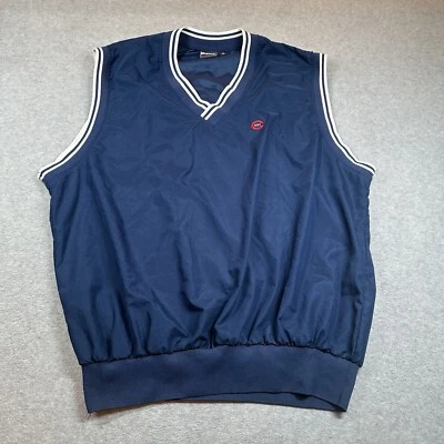 Chaleco Vintage King Louie Para Hombres XL Chicago Cubs 392 Bordado Azul Marino Hecho en EE. UU. Foto 1 de 4