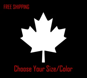 Canadian Maple Leaf Vinyl Decal Sticker Car Truck Canada - Picture 1 of 3