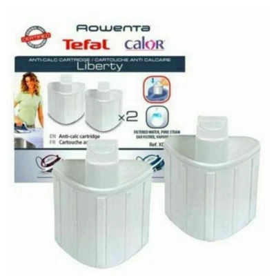Filter Tefal SV7030 SV7040 Liberty Easy Steam Anti Scale Cartridge Xd9070e0 x 2 - Image 1 of 4