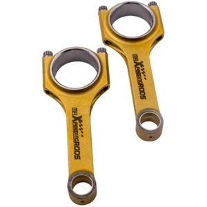 2PCS Titanizing Forged Connecting Rods For Fiat 500 Old Model 2 Cylinder 5.118" - Picture 1 of 12