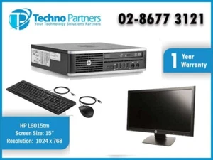 HP Compaq Elite 8300 USDT i5-3470s 8GB 128GB SSD With 22" Monitor VGA DP WRNTY - Picture 1 of 3