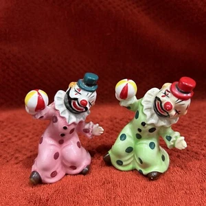 Vintage PY Japan Clown Salt & Pepper Shakers Set 3.5” T X 2”L X 1.5”W - Picture 1 of 7