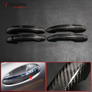 Cubierta de manija de puerta de fibra de carbono LHD para Benz Clase GLC W205 W213 X253 4 puertas - Imagen 1 de 13
