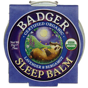 3 Pack Badger Sleep Balm Tin, Lavender & Bergamot, 0.75 oz