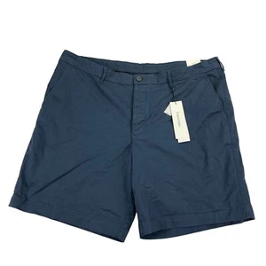 Calvin Klein Mens Comfort Stretch Chino Flat Front Shorts Navy Blue 42 - Picture 1 of 5