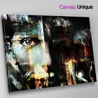 AB103 black grunge portrait modern Abstract Canvas Wall Art Framed Picture Print