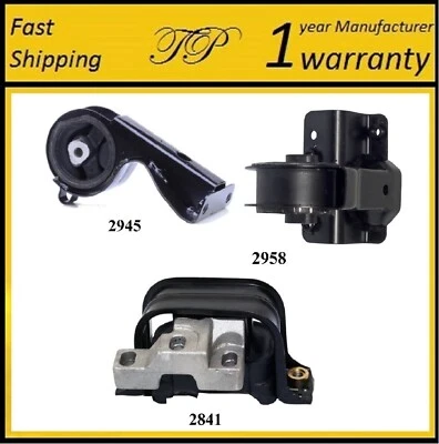 3PCS FRONT & REAR MOTOR MOUNT FIT 2000 PLYMOUTH BREEZE 2.4L - Image 1 of 4