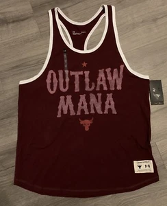 Under Armour Men Project Rock Outlaw Tank 1367120-626 League Red/Venom Red Sz L - Picture 1 of 4