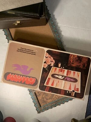 Vintage Backgammon Board Game 1975 S and R Games Classic Strategy Complete - Image 1 of 4