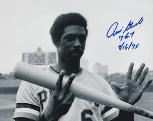 Signed  8x10 RENNIE STENNETT "7 FOR 7" Pittsburgh Pirates Autographed photo COA