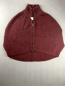 Nuevo con etiquetas Suéter Banana Republic Para Mujer M Rojo Cápleta Cremallera Completa Tejido Lana Mezcla Alpaca - Imagen 1 de 15